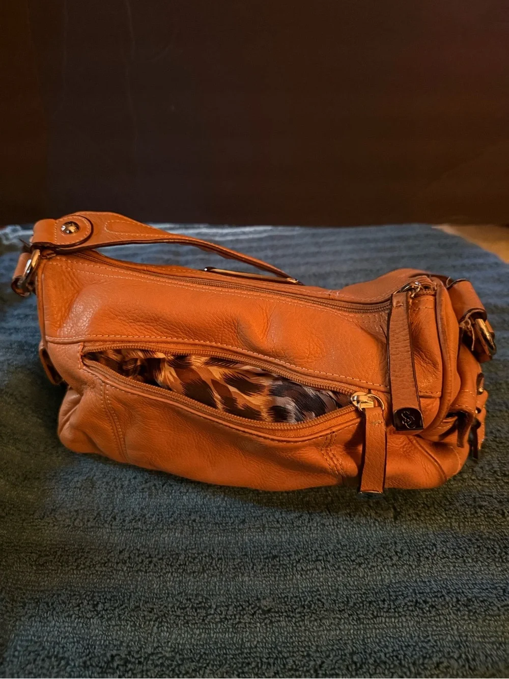Mustard Leather Shoulder Bag